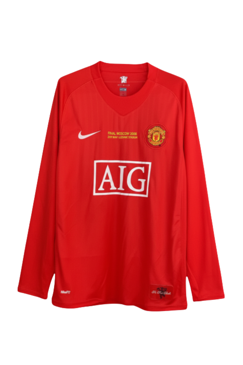 Manchester United Retro 2007-2008 Home Kit Long Sleeve
