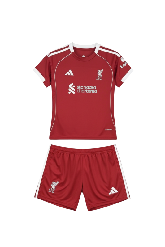 2025/2026 Liverpool Home Kit Kids Size