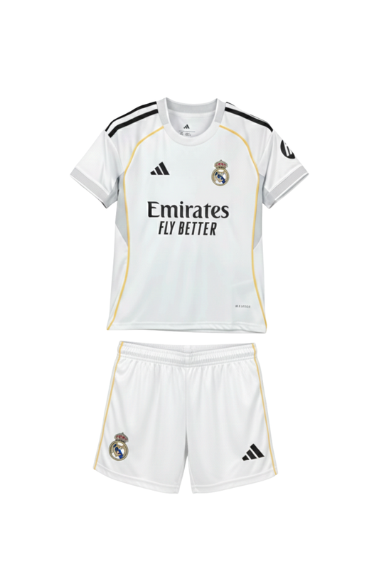 2025/2026 Real Madrid Home Kit Kids Size
