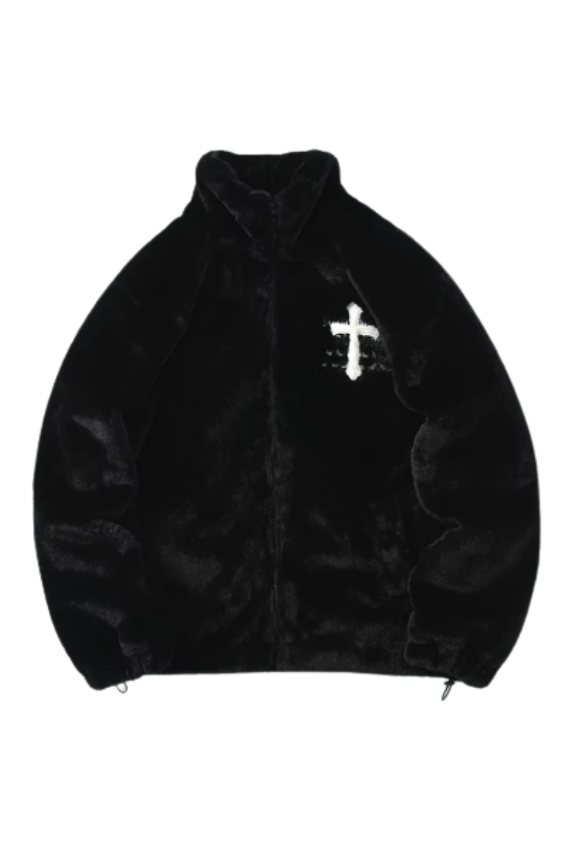 Heart Track Jacket Black
