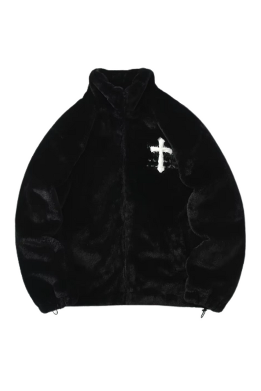 Heart Track Jacket Black