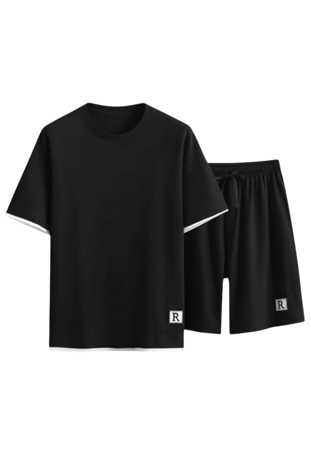 Graffiti Short Set Black