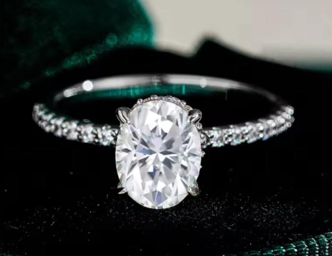 Solid 925 Sterling Silver Princess Cut