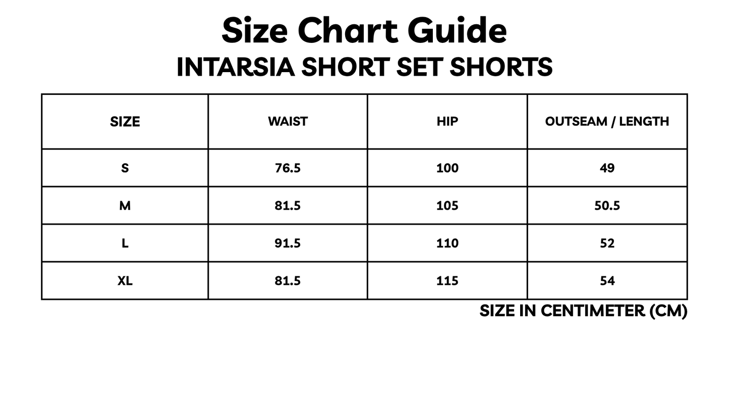 Intarsia Short Set