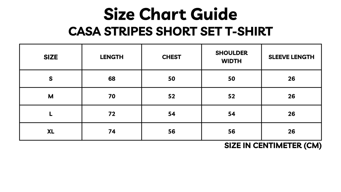 Casa Stripes Short Set